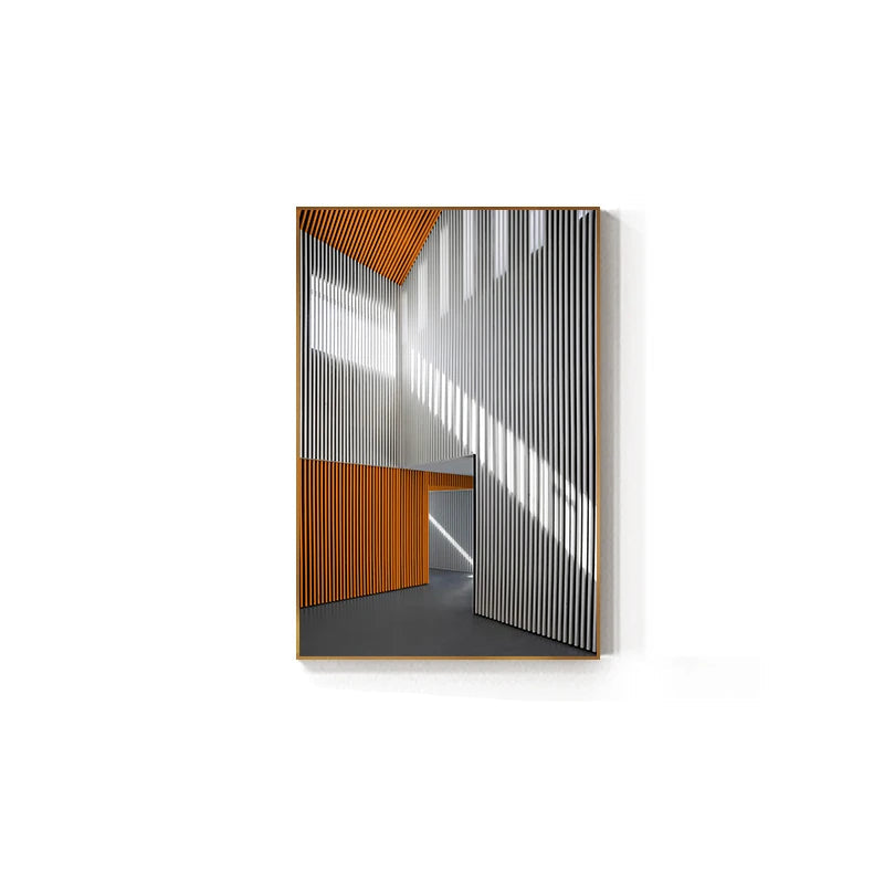 Modern Abstract Architectural Wall Art Fine Art Canvas Prints - Pictures For Office Meeting Room Dining Room Foyer Art Decor
