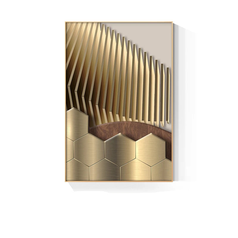 Modern Aesthetics Abstract Celestial Geometry Wall Art Fine Art Canvas Prints - Picture For Living Room Bedroom Art For Contemporary Home and Office Interior Design