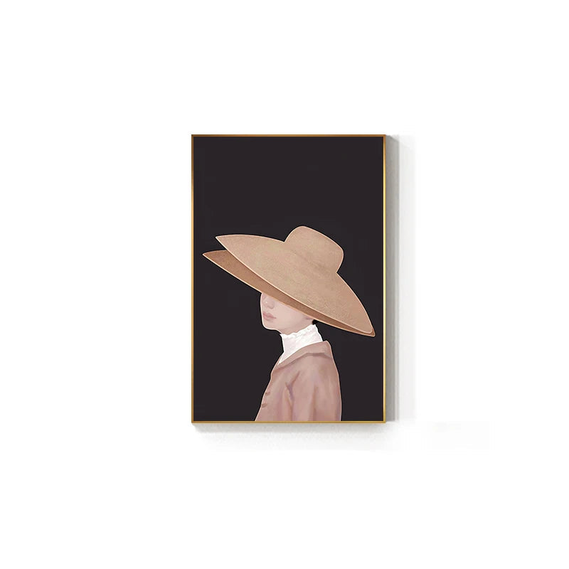 Modern Abstract Beauty Fashion Girl Figure Art Fine Art Canvas Prints - Pictures For Living Room Bedroom Boutique Salon Art Decor
