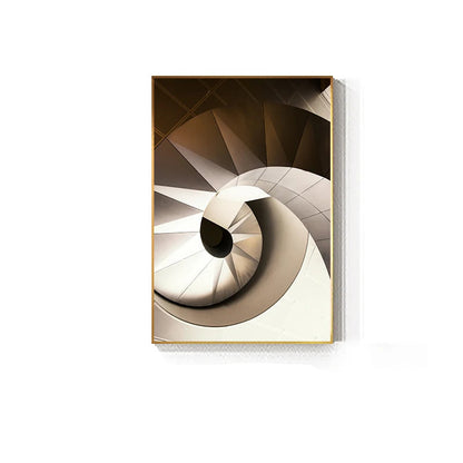 Modern Abstract Geometric Architectural Interiors Concept Wall Art Fine Art Canvas Prints - Modern Art For Office Foyer Meeting Room Art For Contemporary Interiors