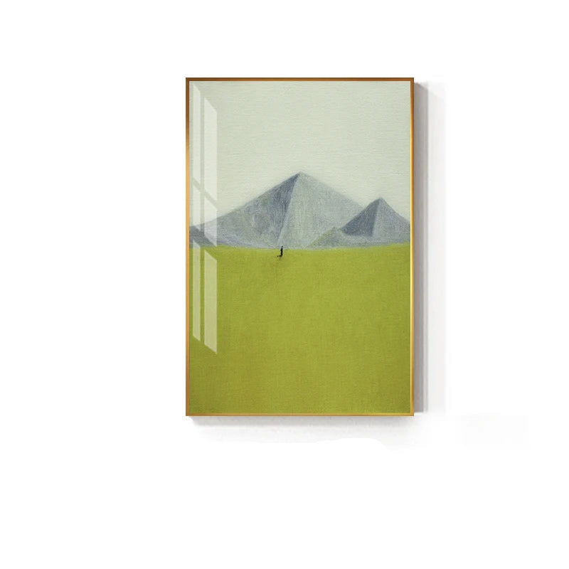 Minimalist Landscape Wall Art Fine Art Canvas Prints - Colorful Abstract Pictures For Living Room Dining Room Art For Contemporary Interiors