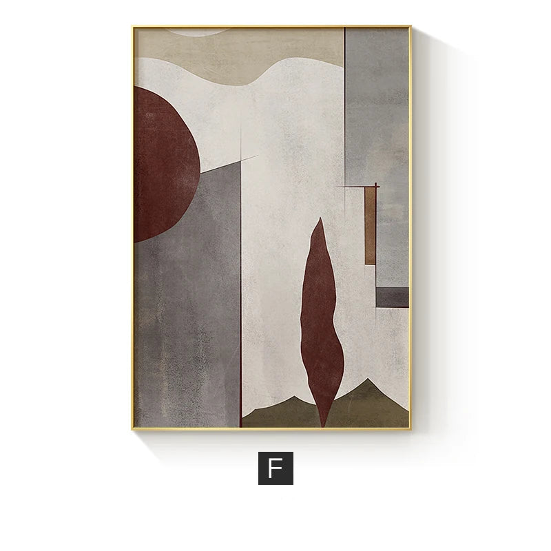 Modern Colors Geometric Abstract Wall Art Fine Art Canvas Prints - Colorful Artwork For Living Room Bedroom Dining Room Art For Contemporary Interiors