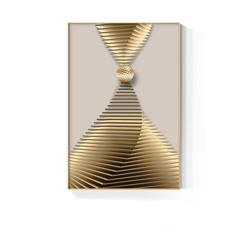 Modern Aesthetics Abstract Celestial Geometry Wall Art Fine Art Canvas Prints - Picture For Living Room Bedroom Art For Contemporary Home and Office Interior Design