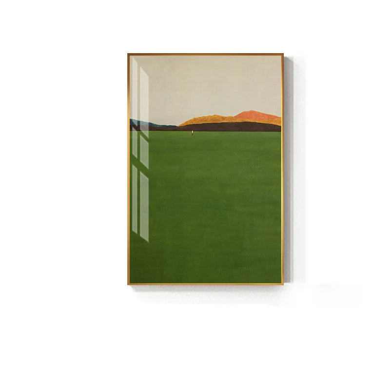Minimalist Landscape Wall Art Fine Art Canvas Prints - Colorful Abstract Pictures For Living Room Dining Room Art For Contemporary Interiors