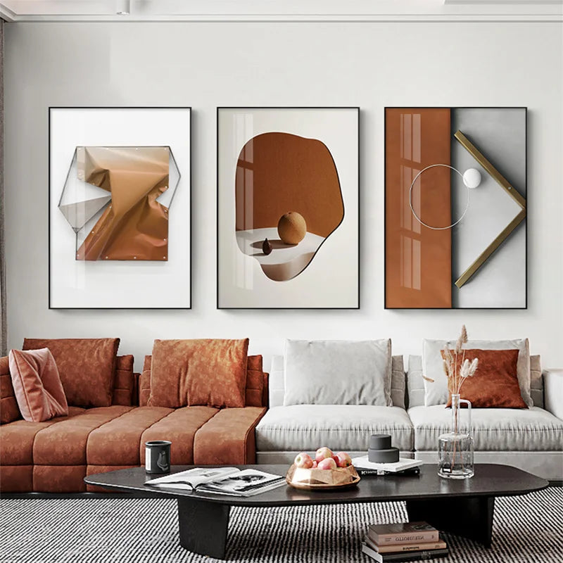 Modern Aesthetics Abstract Still Life Wall Art Fine Art Canvas Prints - Pictures For Modern Apartment Living Room Dining Room Art For Contemporary Interiors