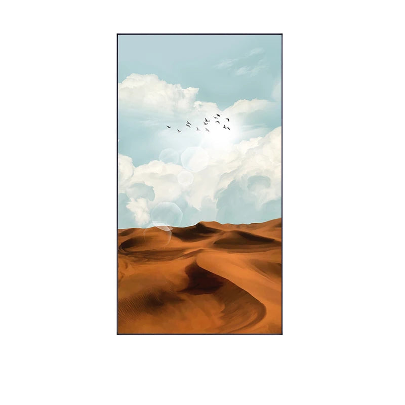  Big Sky Abstract Landscape Wall Art Fine Art Canvas Prints - Tall Vertical Format Pictures For Living Room Dining Room Entrance Hallway Foyer Art Decor 2025