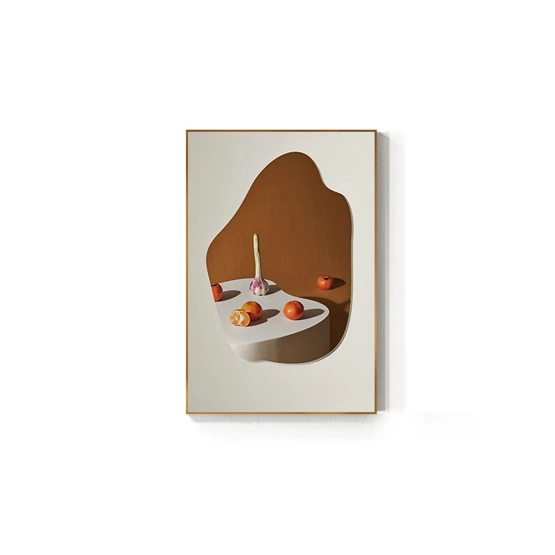 Modern Aesthetics Abstract Still Life Wall Art Fine Art Canvas Prints - Pictures For Modern Apartment Living Room Dining Room Art For Contemporary Interiors