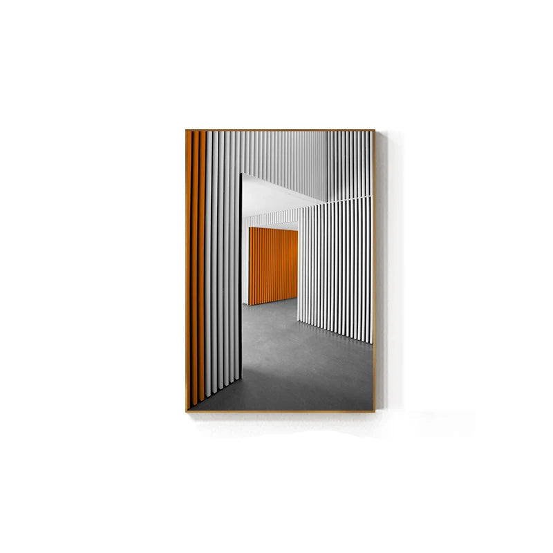 Modern Abstract Architectural Wall Art Fine Art Canvas Prints - Pictures For Office Meeting Room Dining Room Foyer Art Decor
