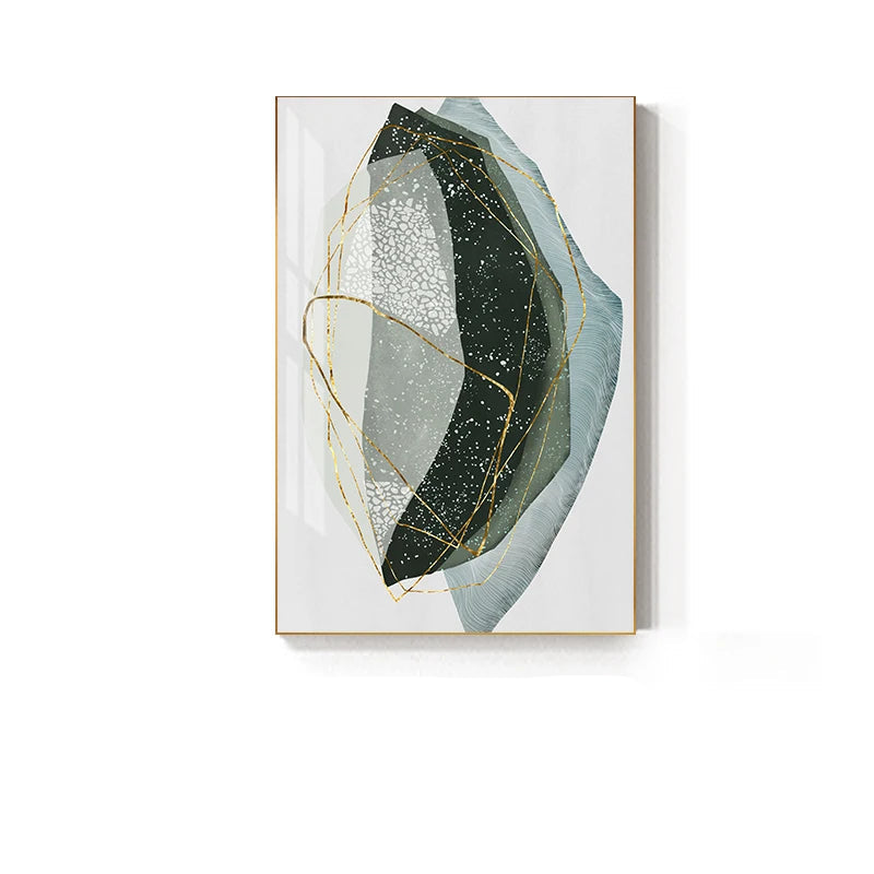 Abstract Zen Pebbles Nordic Wall Art Fine Art Canvas Prints - Pictures For Modern Apartment Living Room Dining Room Art For Contemporary Interiors