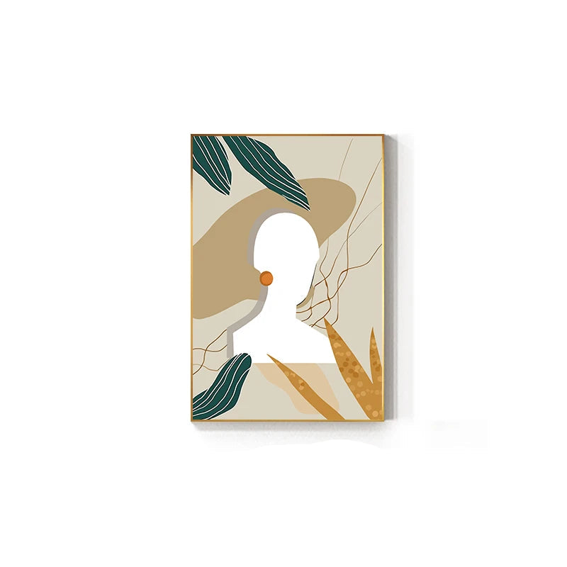 Modern Abstract Beauty Fashion Girl Figure Art Fine Art Canvas Prints - Pictures For Living Room Bedroom Boutique Salon Art Decor