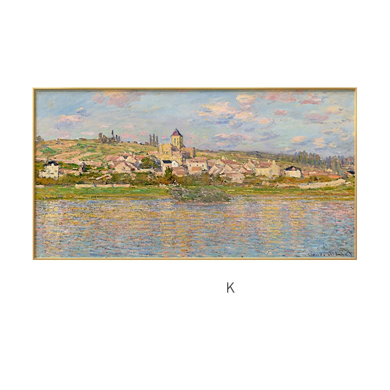 Famous Impressionist Landscape Paintings Wall Art Fine Art Canvas Prints - Classical Art For Living Room Dining Room Bedroom Art Decor