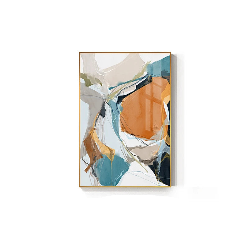 Modern Color Splash Abstract Wall Art Fine Art Canvas Prints - Pictures For Living Room Dining Room Art For Contemporary Interiors