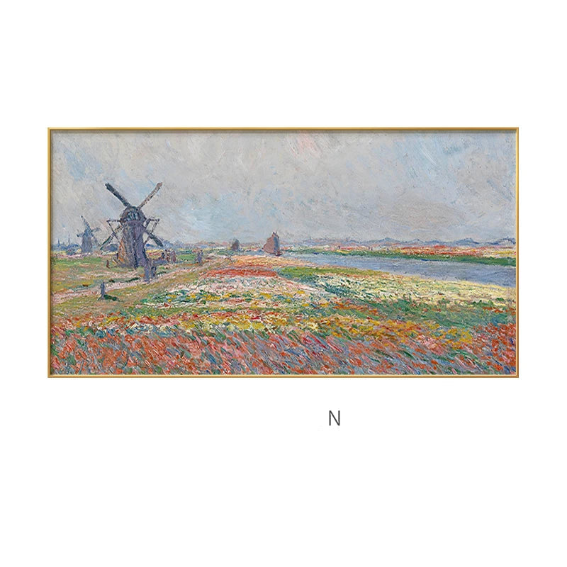 Famous Impressionist Landscape Paintings Wall Art Fine Art Canvas Prints - Classical Art For Living Room Dining Room Bedroom Art Decor