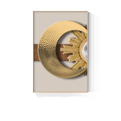 Modern Aesthetics Abstract Celestial Geometry Wall Art Fine Art Canvas Prints - Picture For Living Room Bedroom Art For Contemporary Home and Office Interior Design