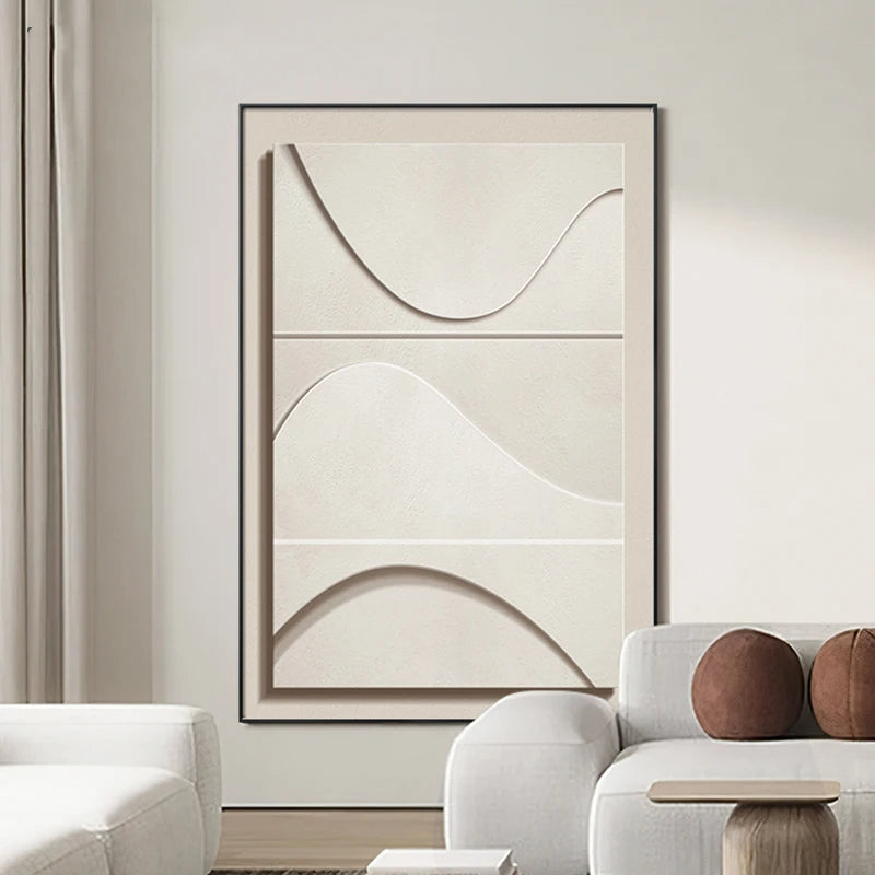 Minimalist Abstract Geometric Wall Art Fine Art Canvas Prints - Modern Art For Living Room Dining Room Bedroom Art For Contemporary Home Office Interiors
