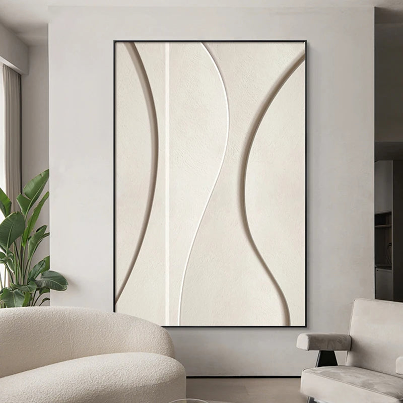 Minimalist Abstract Geometric Wall Art Fine Art Canvas Prints - Modern Art For Living Room Dining Room Bedroom Art For Contemporary Home Office Interiors