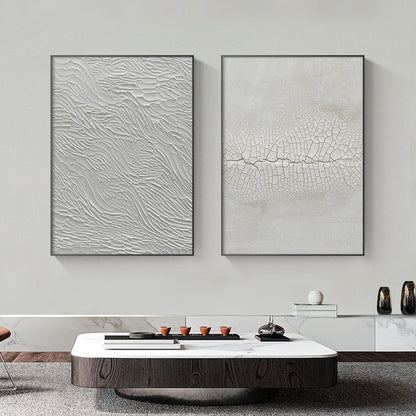 Minimalist Grey Urban Textural Abstract Wall Art Fine Art Canvas Print - Modern Art For Living Room Office Foyer Art For Contemporary Interiors