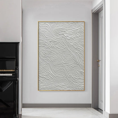 Minimalist Grey Urban Textural Abstract Wall Art Fine Art Canvas Print - Modern Art For Living Room Office Foyer Art For Contemporary Interiors