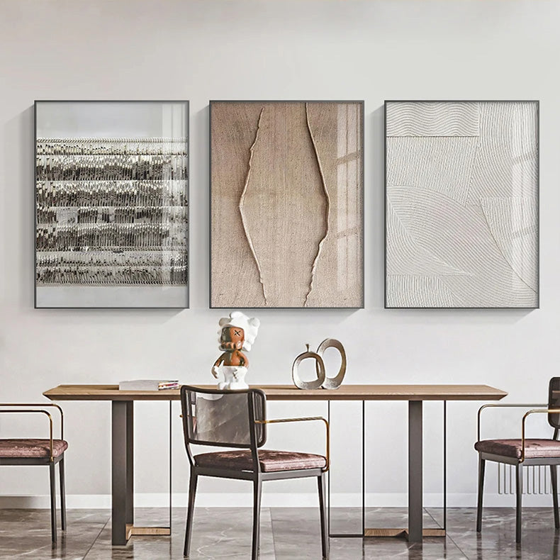 Minimalist Urban Industrial Abstract Wall Art Fine Art Canvas Prints - Black White Artworks For Living Room Dining Room Art For Contemporary Office Decor