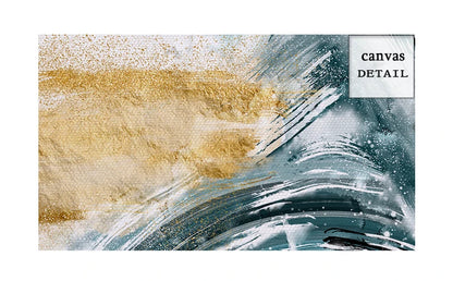 Modern Abstract Flowing Golden Jade Wall Art Fine Art Canvas Prints - Modern Art For Living Room Dining Room Bedroom Boutique Hotel Art For Contemporary Interiors