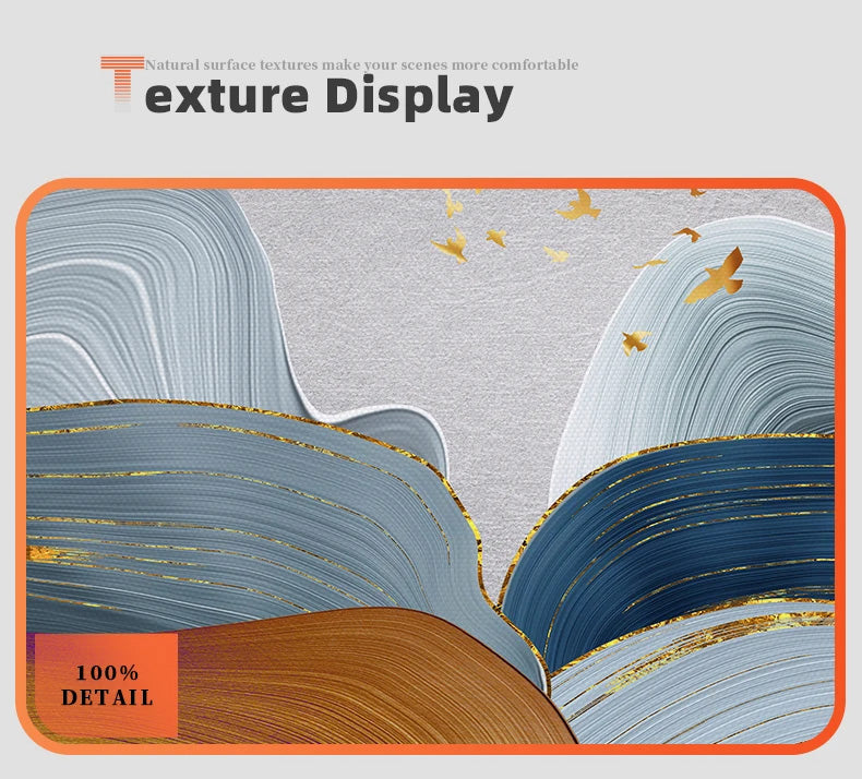 Modern Abstract Flowing Landscape Wall Art Fine Art Canvas Prints - Art For Modern Apartment Living Room Dining Room Foyer Art For Contemporary Home Decor