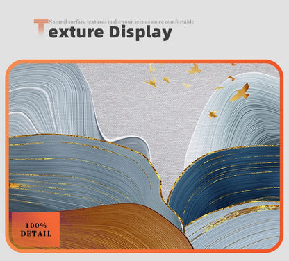 Modern Abstract Flowing Landscape Wall Art Fine Art Canvas Prints - Art For Modern Apartment Living Room Dining Room Foyer Art For Contemporary Home Decor