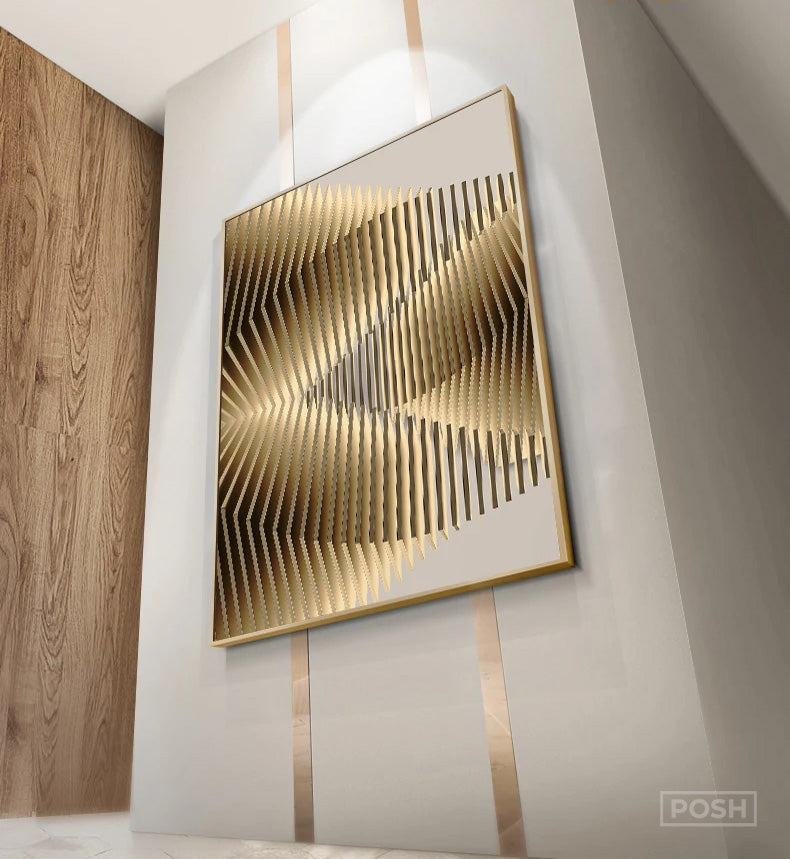 Modern Aesthetics Abstract Celestial Geometry Wall Art Fine Art Canvas Prints - Picture For Living Room Bedroom Art For Contemporary Home and Office Interior Design