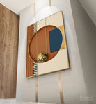 Modern Aesthetics Abstract Earth Geometry Wall Art Fine Art Canvas Prints - Modern Artworks For Living Room Dining Room Foyer Art For Modern Office Meeting Room