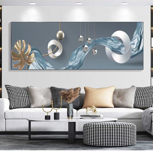 Modern Aesthetics Abstract Surreal Dreamscape Wall Art Fine Art Canvas Print - Wide Format Art For Living Room Above The Sofa Modern Art For Above The Bed