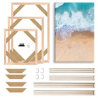 Real Wood Frames 30x40 50x70 80x120cm For Framing Canvas Prints DIY Framing Kits Canvas Stretcher Bars Natural Wood Easy To Assemble - Fixtures and Fittings Included
