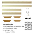 Wooden Frames 40x50 60x90 50x70cm For Framing Canvas Prints DIY Framing Kits Canvas Stretcher Bars Natural Wood Easy To Assemble - Fixtures and Fittings Included