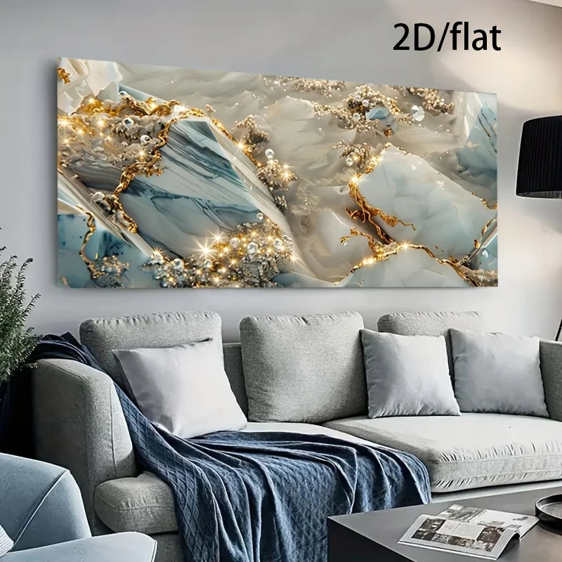 Modern Luxurious Canvas Wall Art, Frameless Abstract Painting Wall Art Pictures for Bedroom and Living Room Decoration Gifts