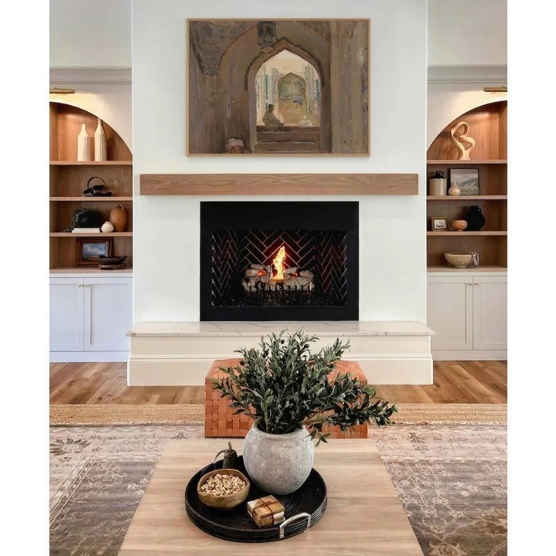 Middle Eastern Archway Canvas Print Wall Art – Neutral Beige Architectural Artwork for Dining Room, Living Room, Mediterranean Style Home Décor