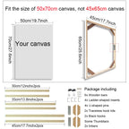 Wooden Frames 40x50 60x90 50x70cm For Framing Canvas Prints DIY Framing Kits Canvas Stretcher Bars Natural Wood Easy To Assemble - Fixtures and Fittings Included