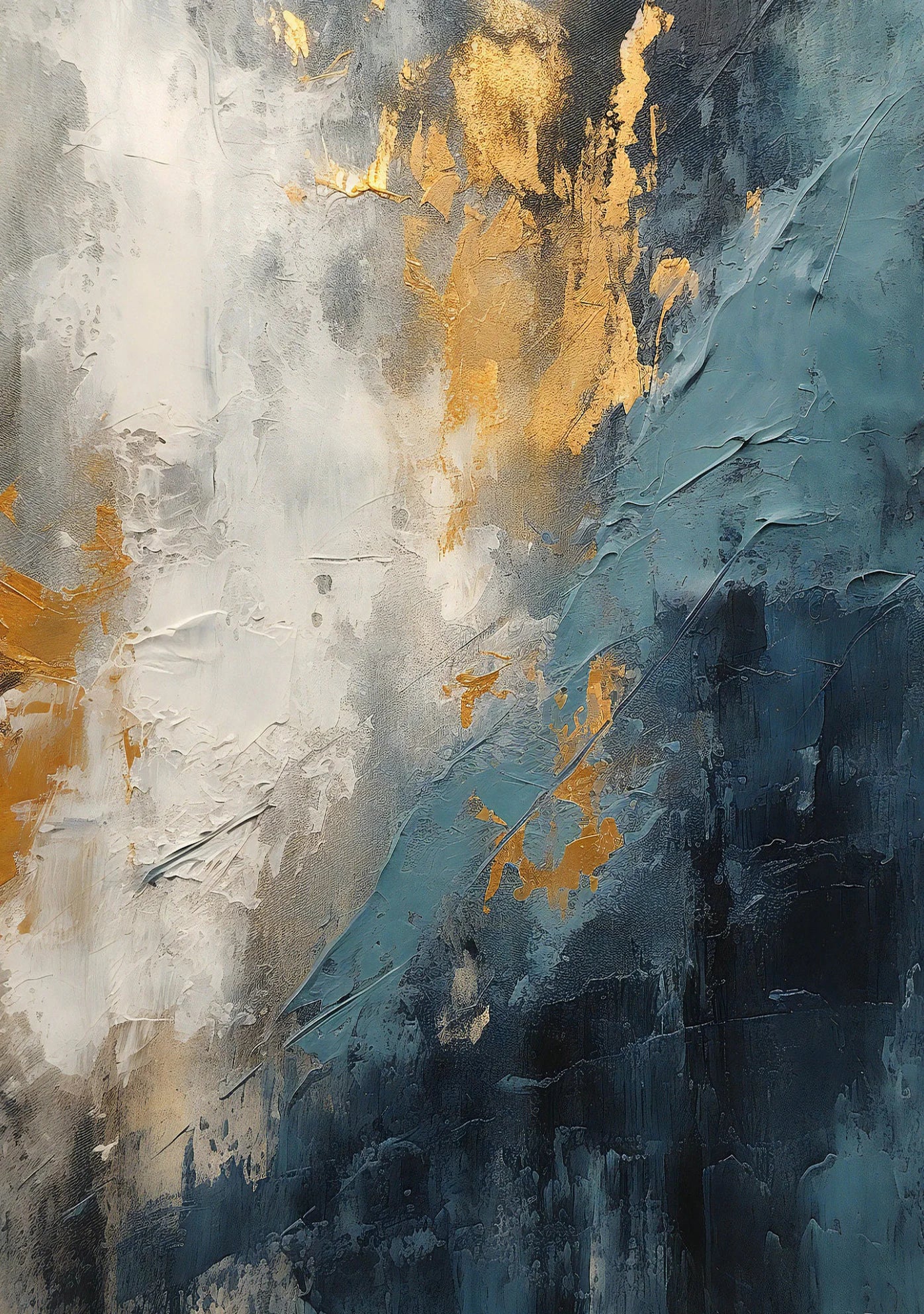 Urban Abstract Black Grey Golden Wall Art Fine Art Canvas Prints - Art For Modern Apartment Living Room Dining Room Art For Contemporary Home Office Interiors
