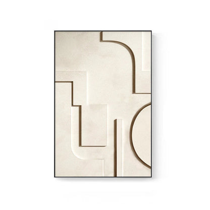 Minimalist Abstract Geometric Wall Art Fine Art Canvas Prints - Modern Art For Living Room Dining Room Bedroom Art For Contemporary Home Office Interiors