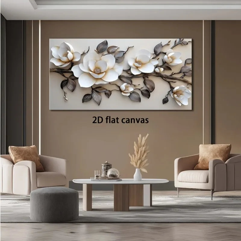Canvas Wall Flower Art Modern Abstract Painting Frameless Picture Living Room Bedroom Office Home Decoration High Quality Print