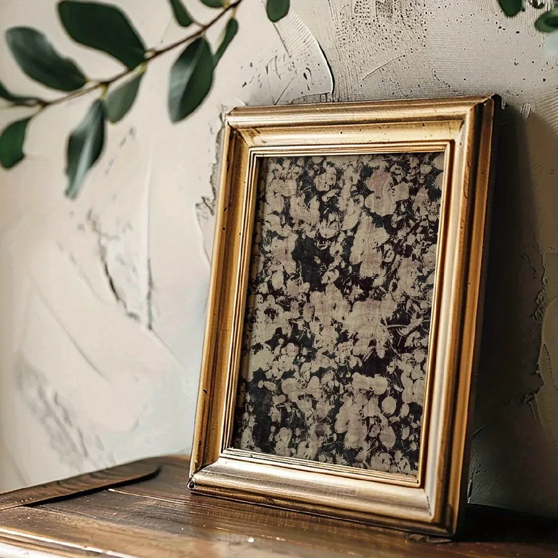 Abstract Vintage Floral Canvas Print Set – Neutral Beige & Black Organic Pattern Wall Art for Living Room, Bedroom & Scandinavian Home Décor