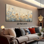 Canvas Wall Art Wildflower Meadow Modern Abstract Painting Frameless Picture Living Room Bedroom Office Home Decora High Quality