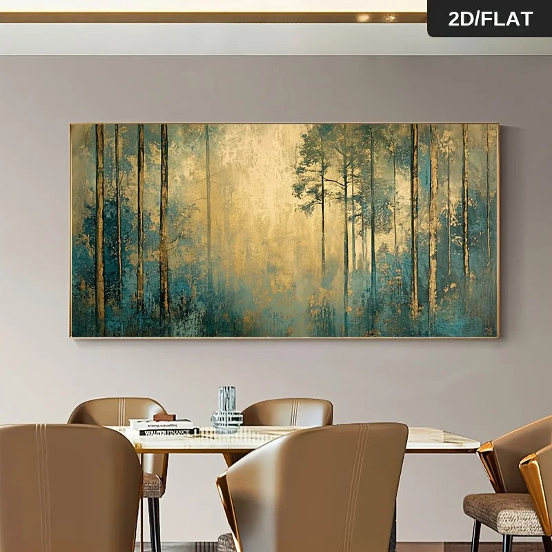 Canvas Wall Art Golden Swans Art Abstract Painting Frameless Picture Living Room Wall Decoration High Quality Prints Home Decor