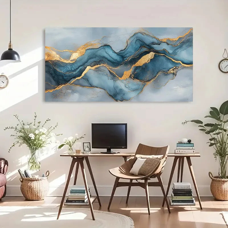 1pc Abstract Canvas Art Print, Frameless Wall Decor, Indoor/Outdoor Artwork for Living Room, Bedroom, Bathroom, Seasonal Decor
