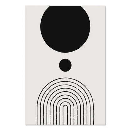 Minimalist Abstract Geometric Wall Art Fine Art Canvas Prints - Art For Contemporary Apartment Living Room Bedroom Dining Room Art For Modern Living