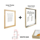 Luxury Metal Picture Frame 60x90 50x70 40x50cm etc Titanium Gold Brushed Silver Aluminium Black - DIY Picture Framing Kit For Canvas Prints + Wooden Inner Frame