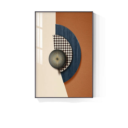 Modern Aesthetics Abstract Earth Geometry Wall Art Fine Art Canvas Prints - Modern Artworks For Living Room Dining Room Foyer Art For Modern Office Meeting Room