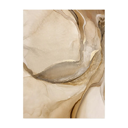 Modern Abstract Beige Brown Marble Print Wall Art Fine Art Canvas Prints - Artwork For Bohemian Style Living Room Bedroom Art For Modern Home Decor