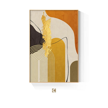 Colorful Abstract Nordic Wall Art Fine Art Canvas Prints - Pictures For Modern Apartment Living Room Dining Room Art For Contemporary Home Office Interiors