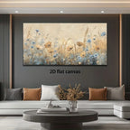 Canvas Wall Art Wildflower Meadow Modern Abstract Painting Frameless Picture Living Room Bedroom Office Home Decora High Quality