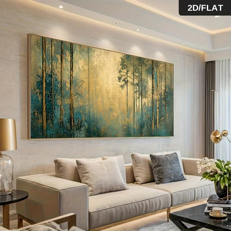 Canvas Wall Art Golden Swans Art Abstract Painting Frameless Picture Living Room Wall Decoration High Quality Prints Home Decor