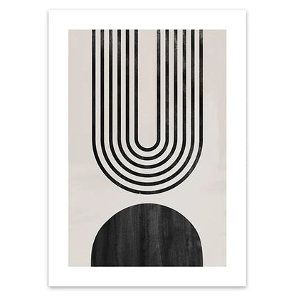 Minimalist Abstract Geometric Wall Art Fine Art Canvas Prints - Art For Contemporary Apartment Living Room Bedroom Dining Room Art For Modern Living