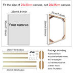 Wooden Frames 40x50 60x90 50x70cm For Framing Canvas Prints DIY Framing Kits Canvas Stretcher Bars Natural Wood Easy To Assemble - Fixtures and Fittings Included